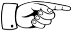 hand zeigt